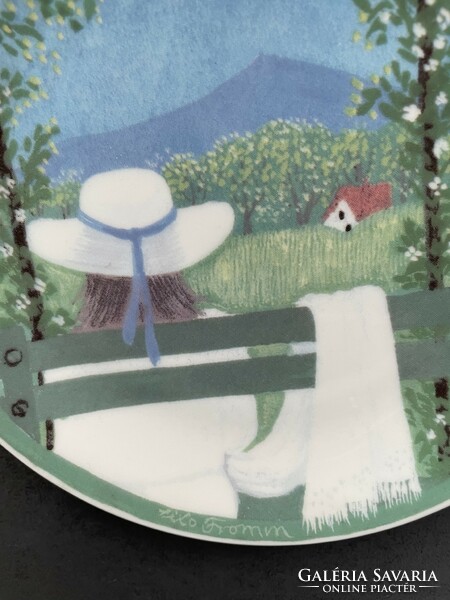 “Lilo Fromm” dekoratív fali tányérok, Sophienthal porcelán
