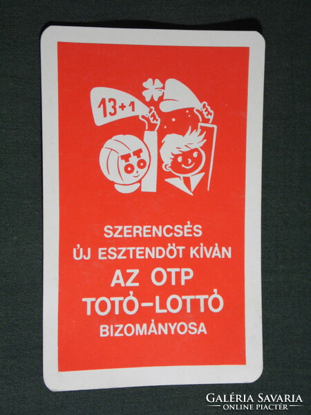Card calendar, toto lottery game, graphic designer, advertising figure, 1976, (5)
