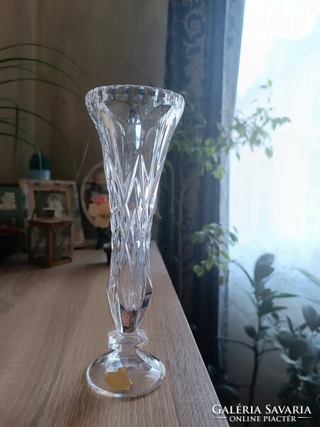 Kristály váza (új) 23 cm