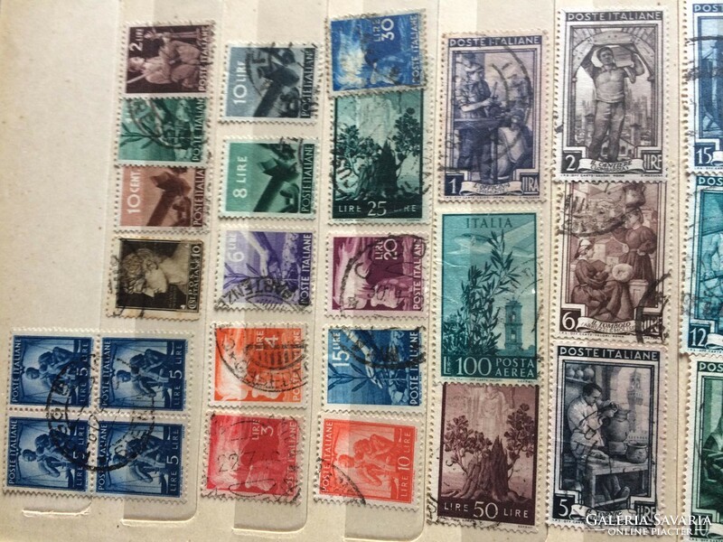 Olaszország, Portugália és gyarmatok 1863-1988 kb 400 db bélyeg bélyegalbumban