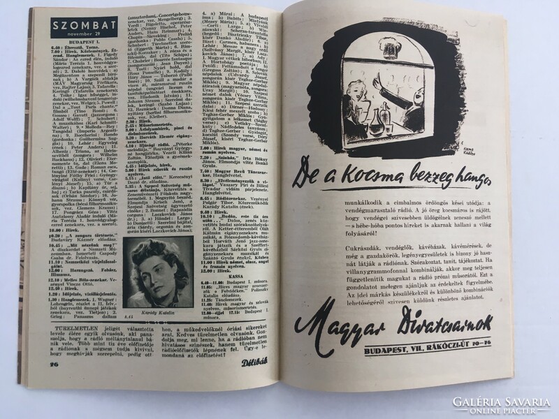 Délibáb, 1941. november 22., XV. évfolyam 47.szám