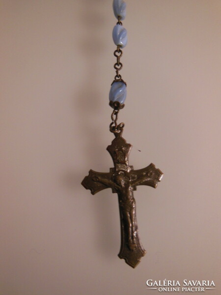 Rosary - 49 cm - cross - 4 x 2 cm - old - Austrian - perfect