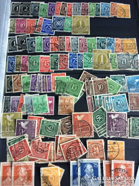 Deutsche reich iii empire deutsches reich occupation zones hundreds of stamps in 8 sheet album