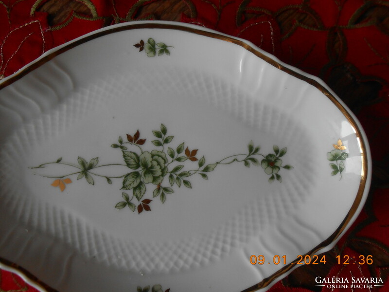 Hollóházi erika patterned serving bowl