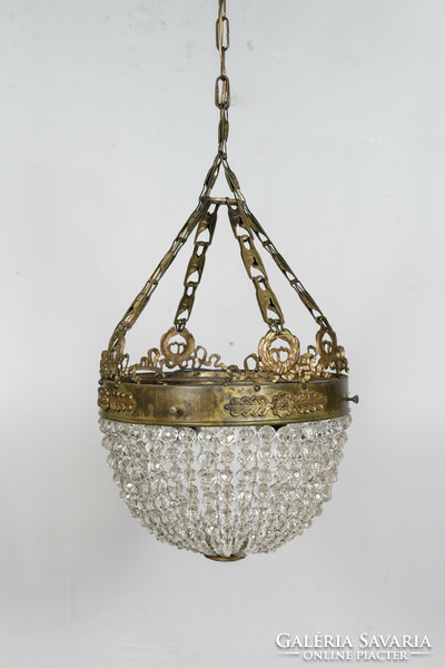 Empire style half-basket chandelier