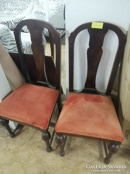 2 pewter chairs