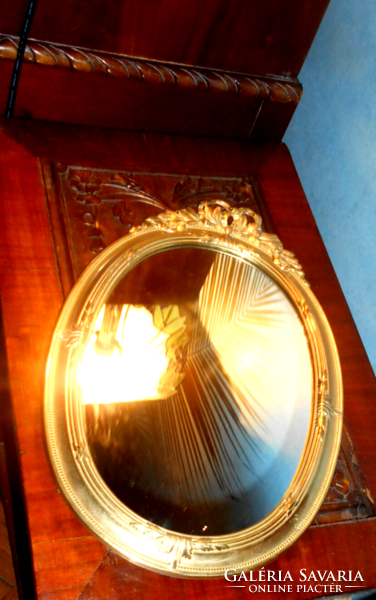 Réz keretben  barokk stíl fali tükör