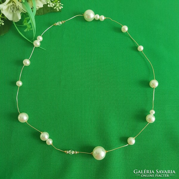 New pearl bridal hair wire, hair ornament, hair wreath