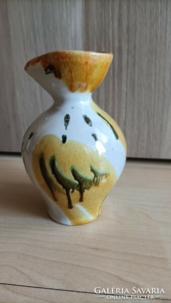 Ceramic vase in the form of a bird with a Vígh year mark