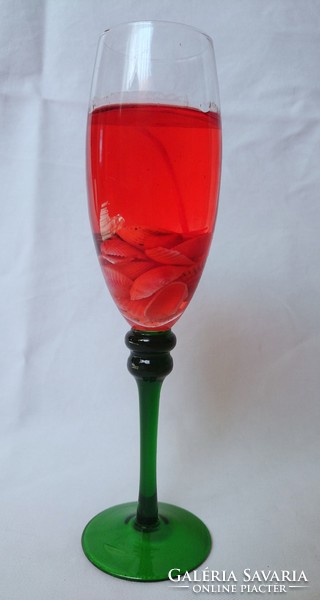 Jelly candle champagne glass shells