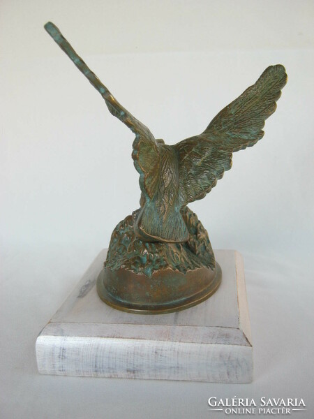 Bronz vagy réz sas turul madár szobor súlyos darab 2,1 kg