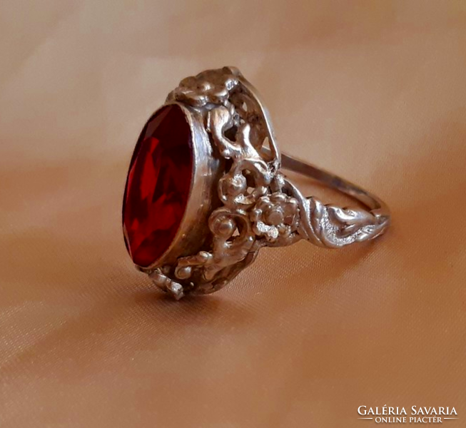 Antique goldsmith silver ring