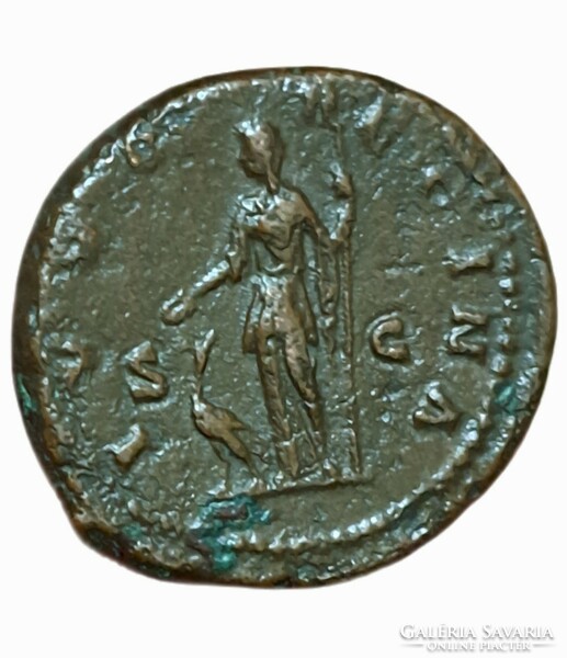 Lucilla Augusta (148-182) As, Róma, Juno, páva, Római Birodalom