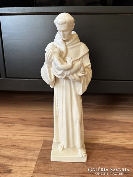 St. Antal porcelain figure, f. Winkler 32.5 cm