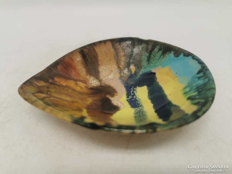 Gorka livia ceramic bowl, 12 cm x 10.5 cm, workshop sample with markings on the bottom
