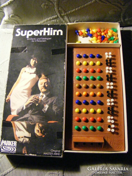 Retro Gondolkozz! Mesterlogika játék - SuperHirn  Parker 1976