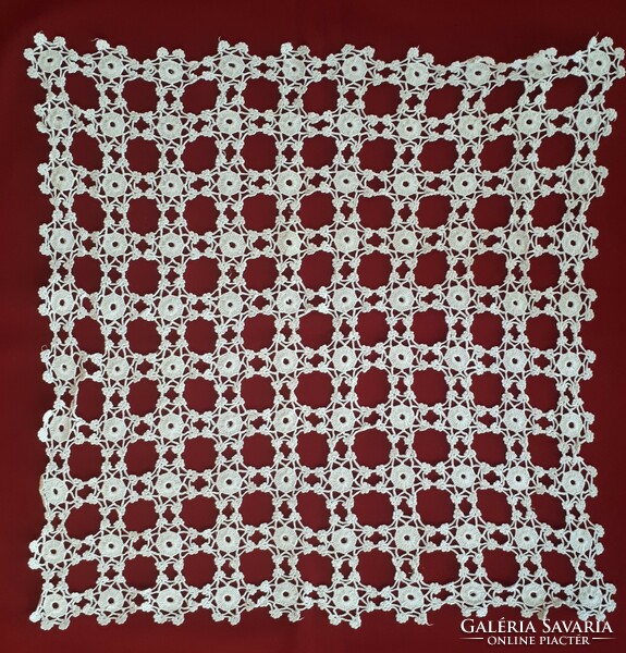 Square floral crochet cutter