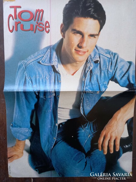 Eredeti Popcorn magazin kétoldalas poszter Tom Cruise 29x41 cm