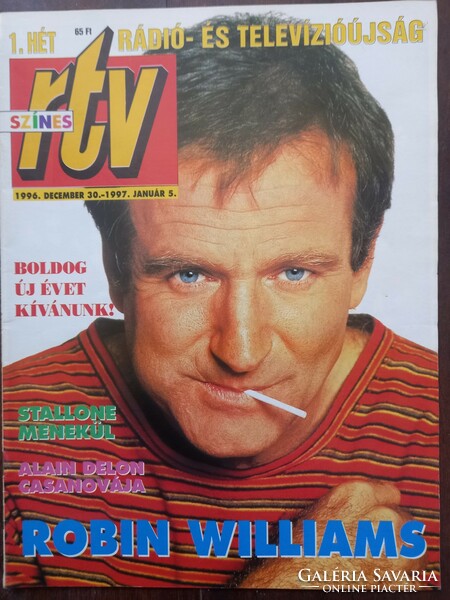 Color rtv TV newspaper 1996. December 30. - January 5. 1997. On the front page robin williams