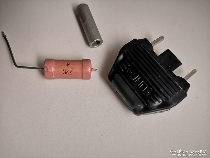 Old TV accessories, plug, Hungarian TV parts