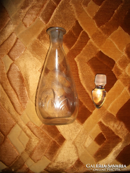 Antique half liter bottle, used for vinegar in the past