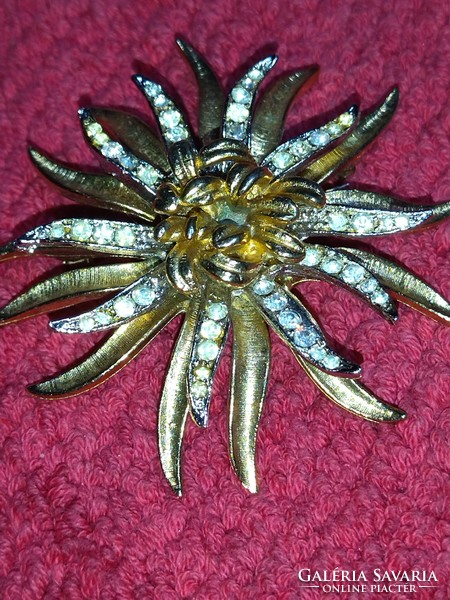Francois for coro vintage old retro women's pin brooch copper flower from the 1960s