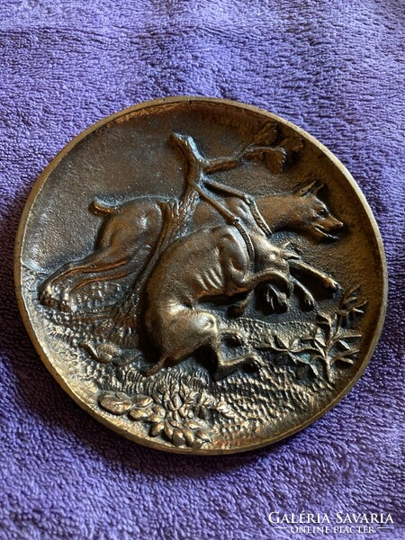 Bronze wall hanging picture