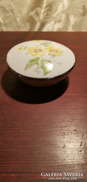 Drasche porcelain floral bonbonier jewelry holder