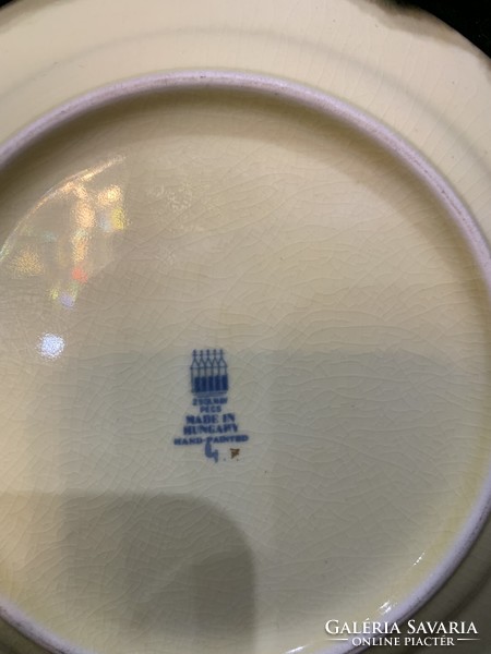 Zsolnay lapos tányér, süteményes 18 cm átmérővel