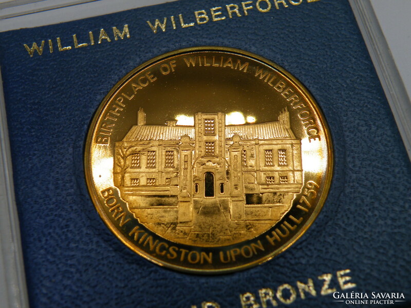 UK00103   William Wilberforce tükörveret bronz érem