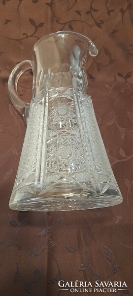 Beautiful lead crystal water, lemonade, pitcher 25 cm