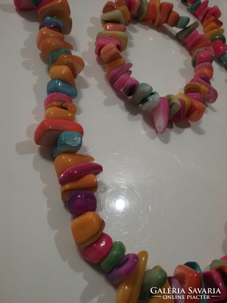 Unique seashell necklace and bracelet