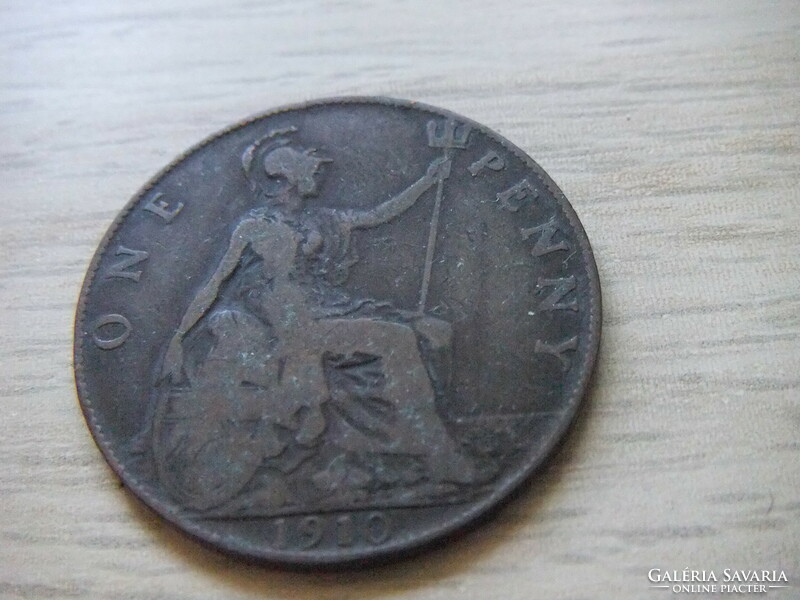 1 Penny 1910 England