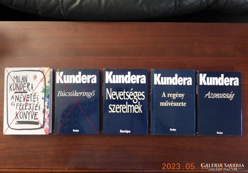 Milan Kundera kötetek