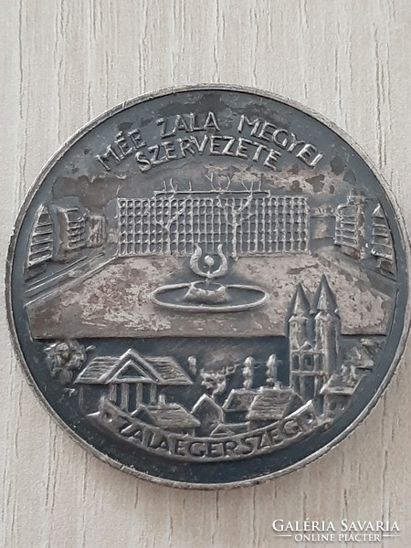 Zala County Organization of Mée - Zalaegerszeg town with organized council 1885-1985 commemorative medal