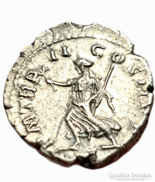Elagabalus AD 219 Rome denar pax Roman Empire