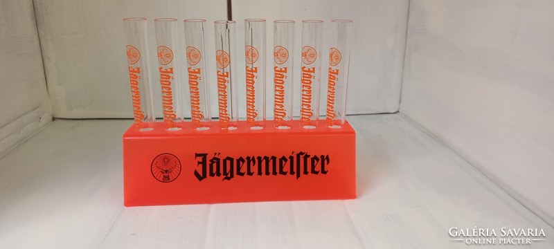 Jägermeiser kémcsöves felesező  pohárkészlet