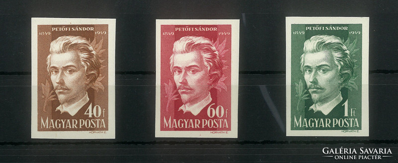1950. Sándor Petőfi (iii.) - Cut postal line
