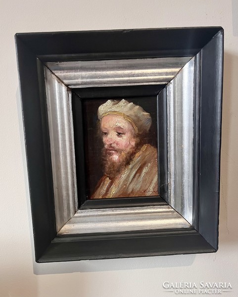 Miniature michelangelo portrait 