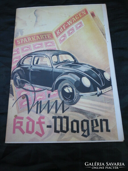 II. világháború idejéről való, német nyelvű, re-print újság/ magazin. Címlapon a Volkswagen Bogár