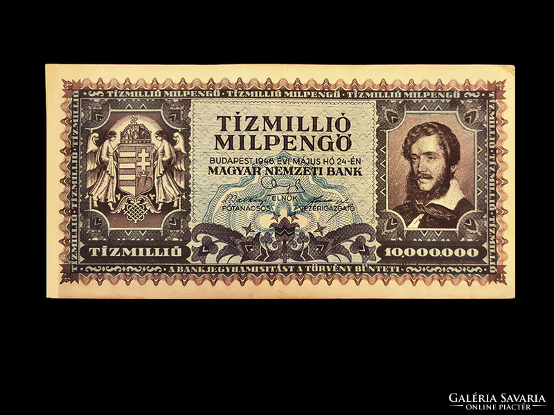Ten million - 10,000,000 - Milpengő - 17th member of the inflation series