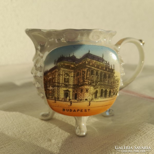 Special small souvenir porcelain jug, 