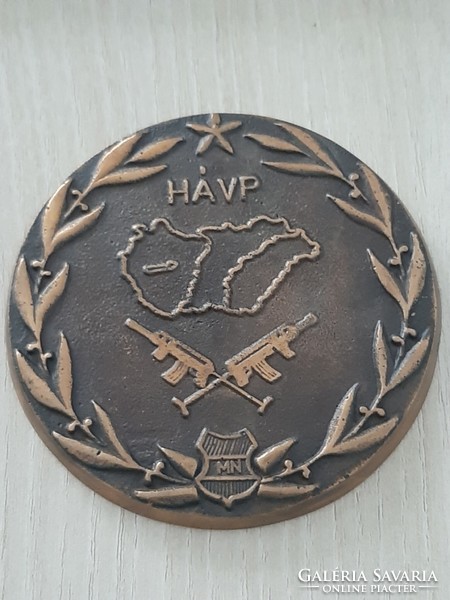 Hávp mn Hungarian People's Army bronze plaque from the 70s