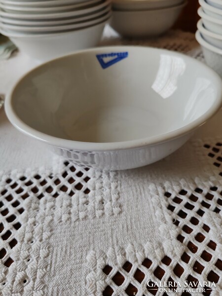 Vegyépszer feliratos Zsolnay porcelán gulyás tányér, kocsonyás tányér