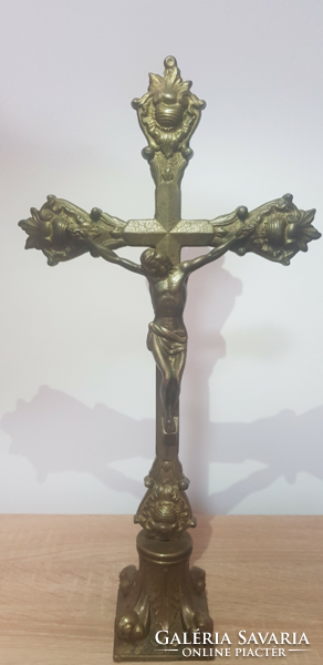 Bronz keresztény korpusz, feszület, Jézus
