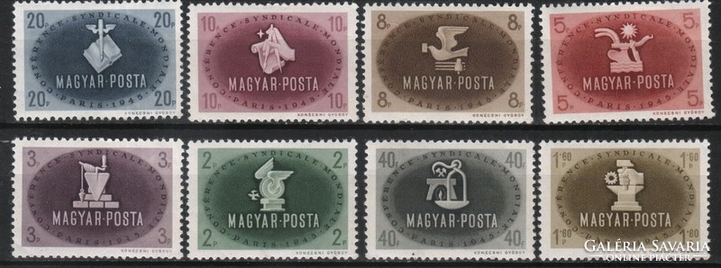 Magyar Postatiszta 2654 MBK 867-874     pici falc minden bélyegen  Kat ár 12000 Ft