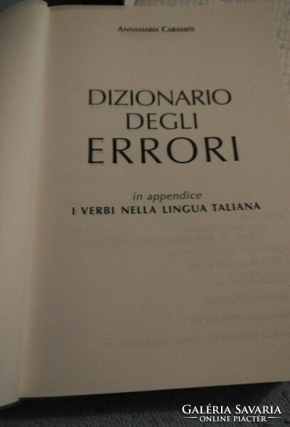 Dizionario degli Errori :Olasz nyelkönyv