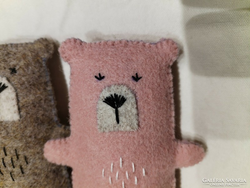 Felt wool felt - teddy bears / in the spirit of nature
