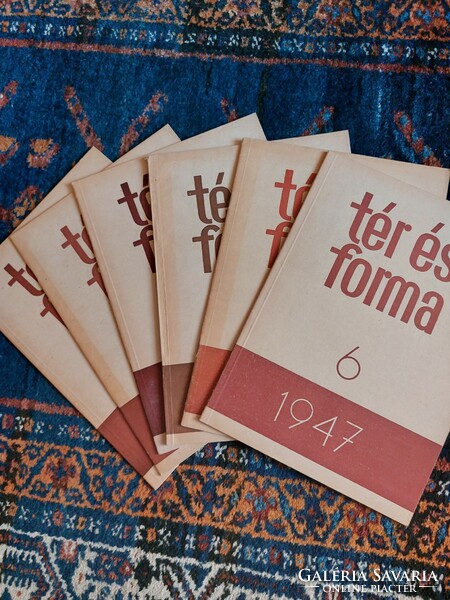 Tér és forma 6 db folyóirat 1946 - 1947