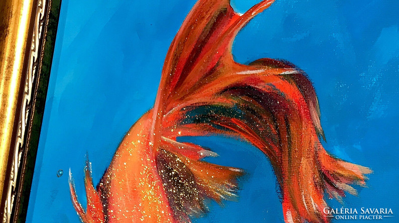 Goldfish - acrylic painting - 40 x 30 cm